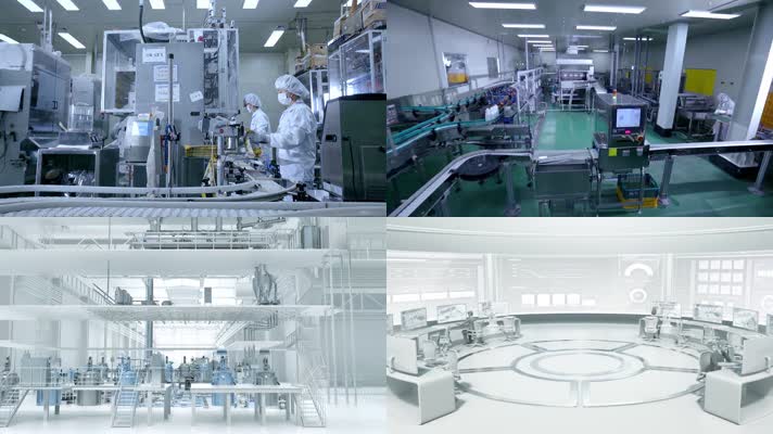 自動化生產車間視頻素材